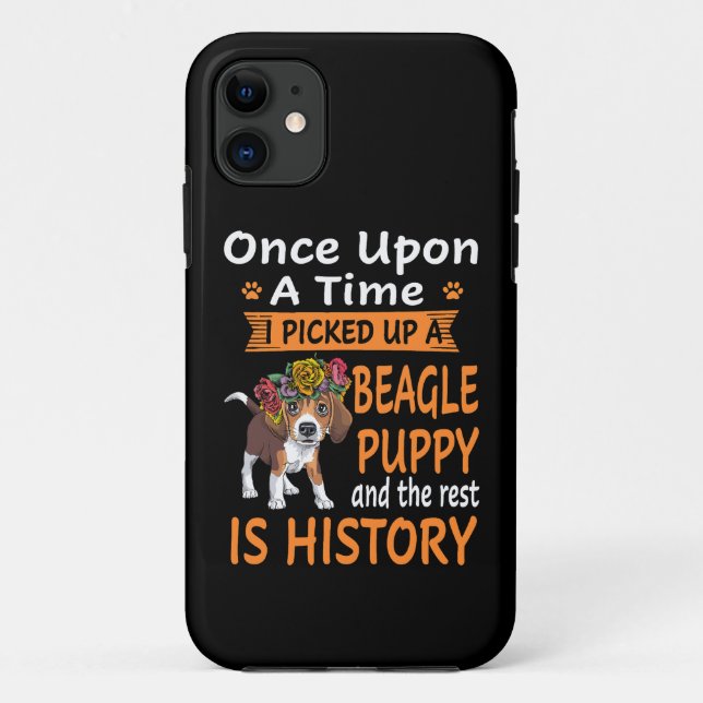 Capa Para iPhone 11 34 Um De Cada Vez Beagle Puppy (Verso)