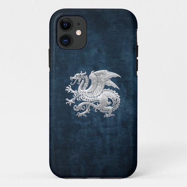 Capa Para iPhone 11 [400] Dragão islandês, Landvæ ttir [Prata] (Verso)