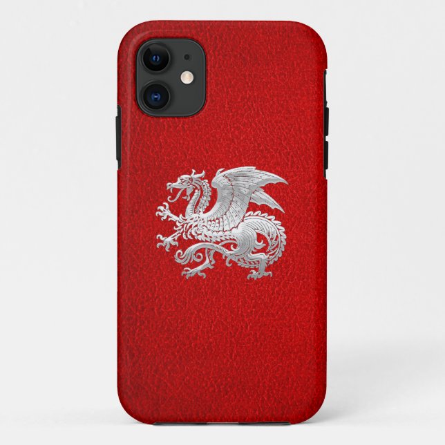 Capa Para iPhone 11 [400] Dragão islandês, Landvæ ttir [Prata] (Verso)