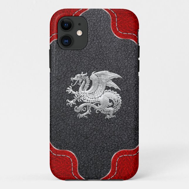 Capa Para iPhone 11 [400] Dragão islandês, Landvæ ttir [Prata] (Verso)