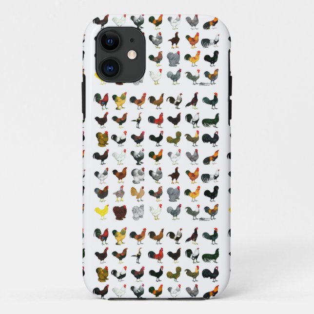 Capa Para iPhone 11 49 Roosters (Verso)