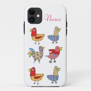 Capa Para iPhone 11 4 Aves Engraçadas Thunder_Cove