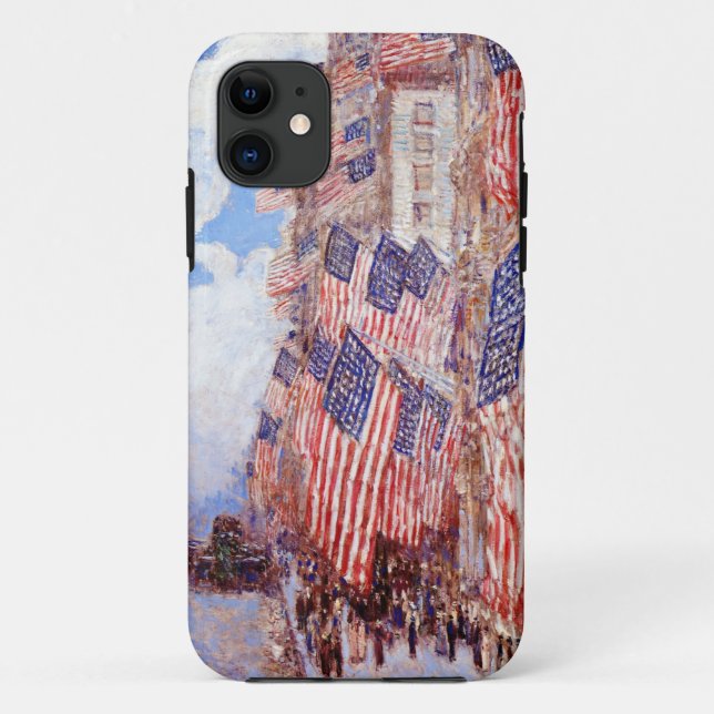 Capa Para iPhone 11 4 de julho de 2016, Parada de Bandeira Americana H (Verso)