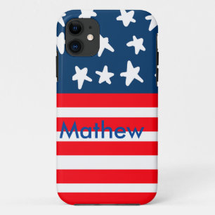 Capa Para iPhone 11 4 de julho dia da independência adicionar nome tex