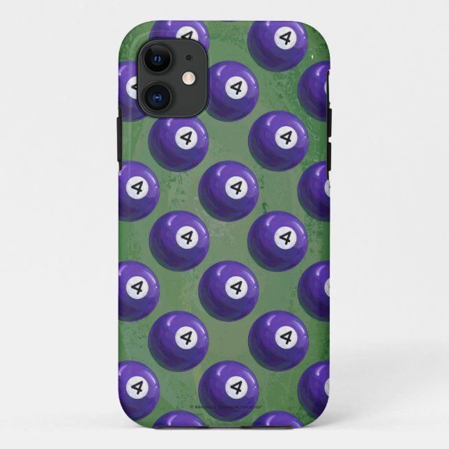 Capa Para iPhone 11 4 Padrão de esfera de Piscina (Verso)