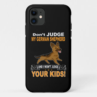 Capa Para iPhone 11 5 Não Julgue Meu Pastor Alemão E Eu Não Vou Julgar