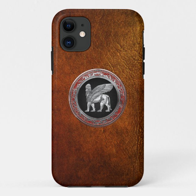 Capa Para iPhone 11 [600] Leão Assírio - Silver Lamaçu (Verso)
