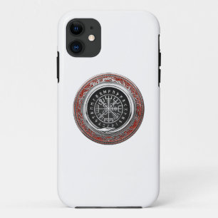 Capa Para iPhone 11 [600] Vegvisir - Bússola mágica de virar prata