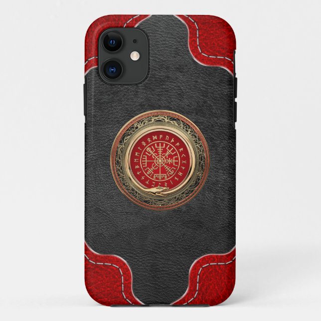 Capa Para iPhone 11 [600] Vegvisir - Vislumbrar Compass Dourado mágico (Verso)