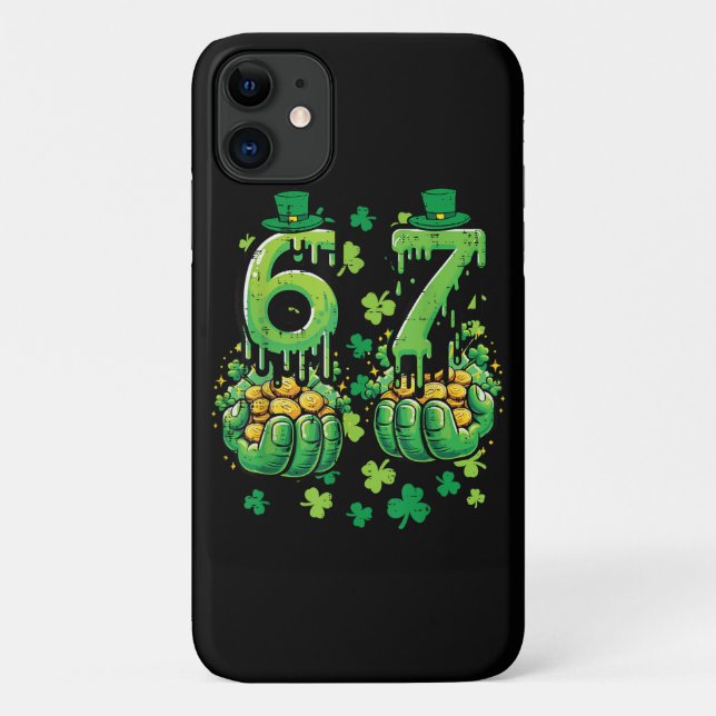 Capa Para iPhone 11 6 7 St Patricks Day (Verso)