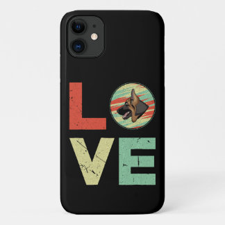 Capa Para iPhone 11 8 German shepherd Love
