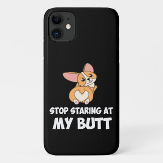 Capa Para iPhone 11 9 Pare de olhar para minha bunda