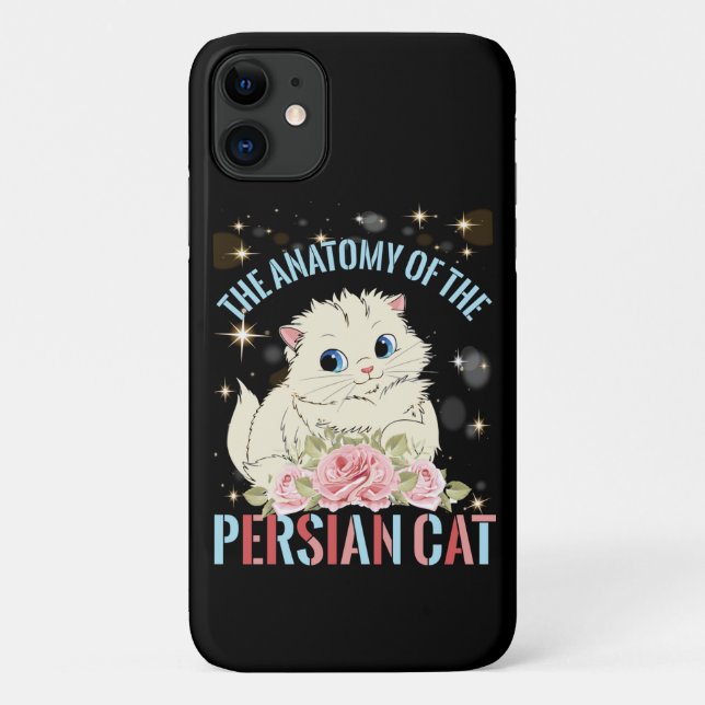 Capa Para iPhone 11 A Anatomia Do Gato Persa (Verso)