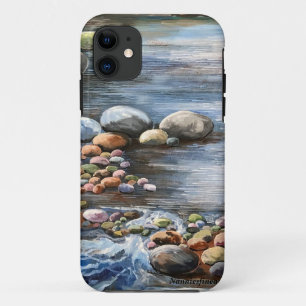Capa Para iPhone 11 A Arte Original Pintada à Mão The Brook Única