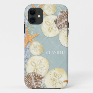 Capa Para iPhone 11 A casa de campo floral pelo mar descasca o nome