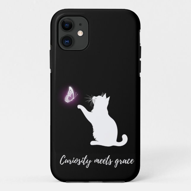 Capa Para iPhone 11 A curiosidade encontra graça (Verso)