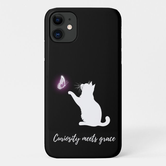 Capa Para iPhone 11 A curiosidade encontra graça (Verso)