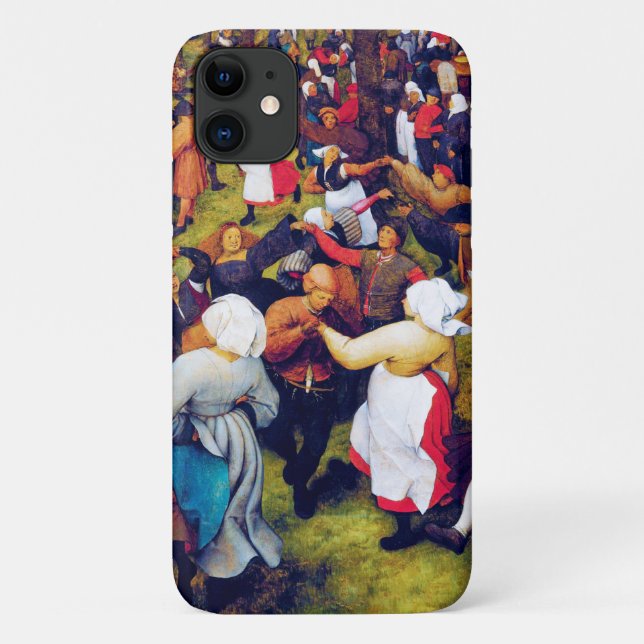 Capa Para iPhone 11 A dança do casamento, Pieter Bruegel (Verso)