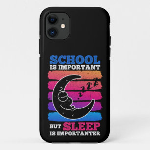 Capa Para iPhone 11 A Escola É Importante, Mas O Sono É Importante