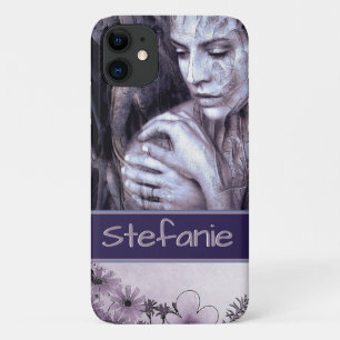 Capa Para iPhone 11 A Garota na Floresta (flores)