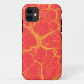 Capa Para iPhone 11 A laranja no vermelho racha o caso do iPhone 5