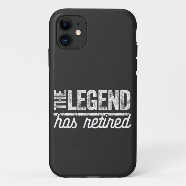 Capa Para iPhone 11 a lenda se aposentou (Verso)