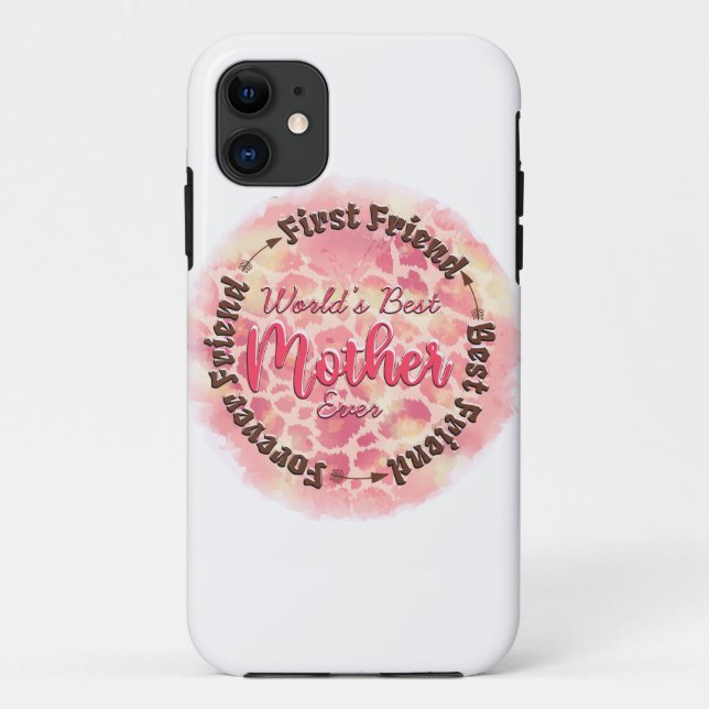 Capa Para iPhone 11 A melhor mãe do mundo (Verso)