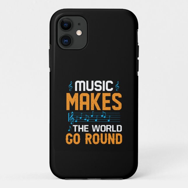 Capa Para iPhone 11 A Música Faz O Mundo Envolver (Verso)