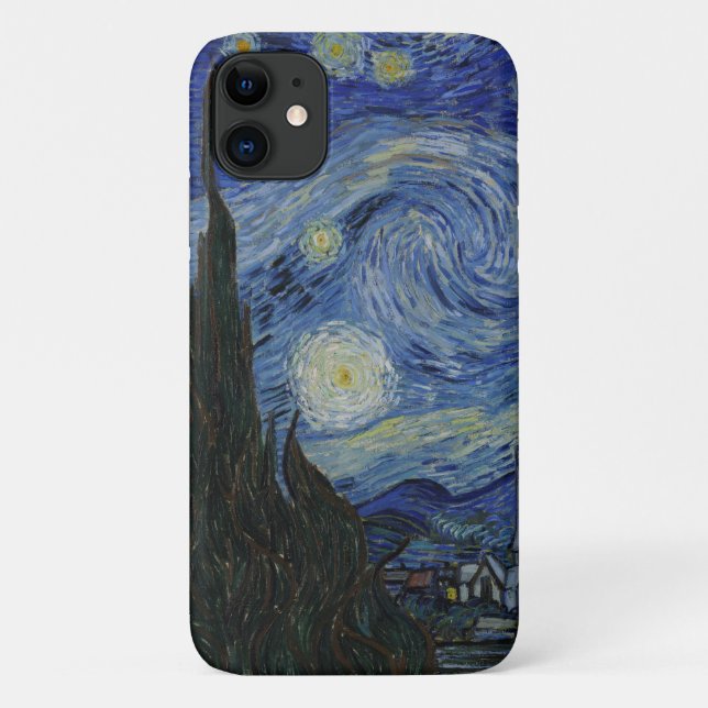 Capa Para iPhone 11  A Noite Estrelada (Verso)