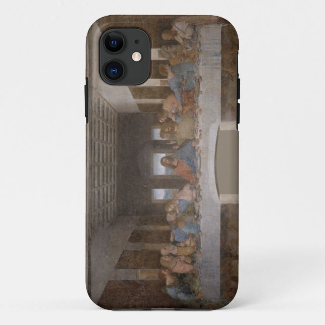 Capa Para iPhone 11 A pintura mural 1490s atrasada de Leonardo da (Verso)