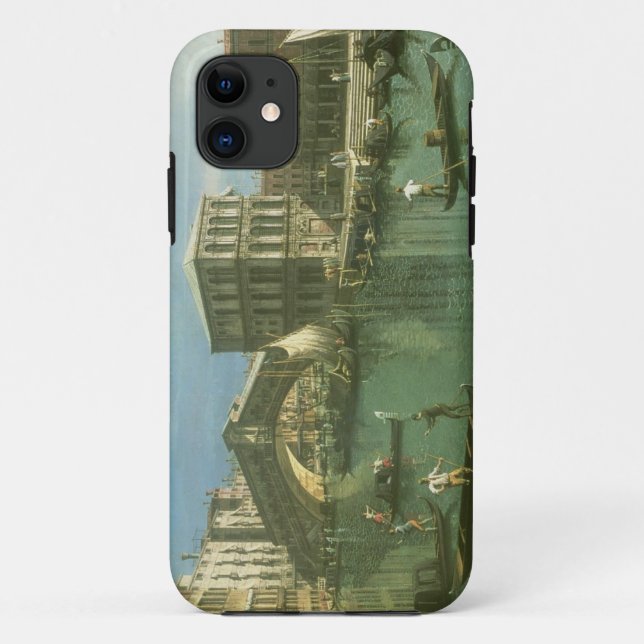 Capa Para iPhone 11 A ponte de Rialto, Veneza (Verso)