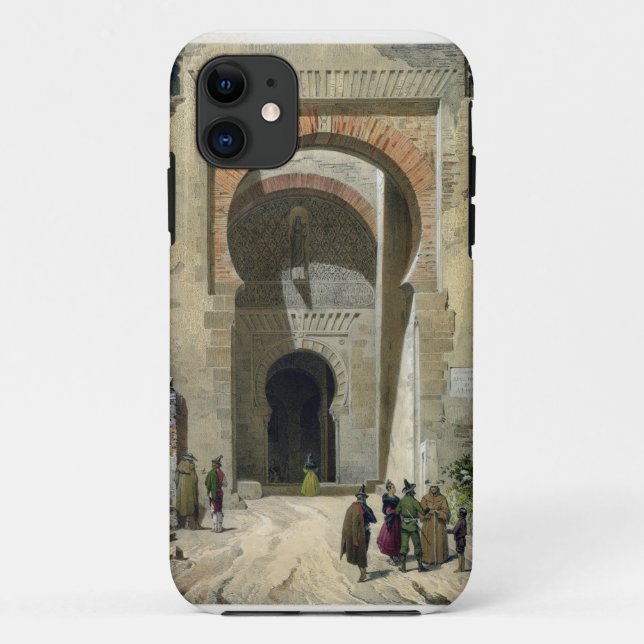 Capa Para iPhone 11 A porta de justiça, entrada ao Alhambra, Gra (Verso)