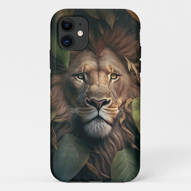 Capa Para iPhone 11 A Raiz Majestosa do Rei Selvagem (Verso)