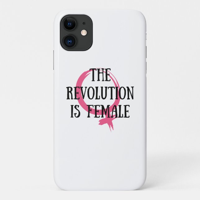Capa Para iPhone 11 A Revolução é Mulher (Verso)