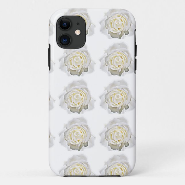 Capa Para iPhone 11 A Rosa Branca do Amor (Verso)