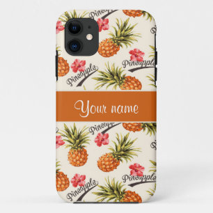 Capa Para iPhone 11 Abacaxi e hibiscus