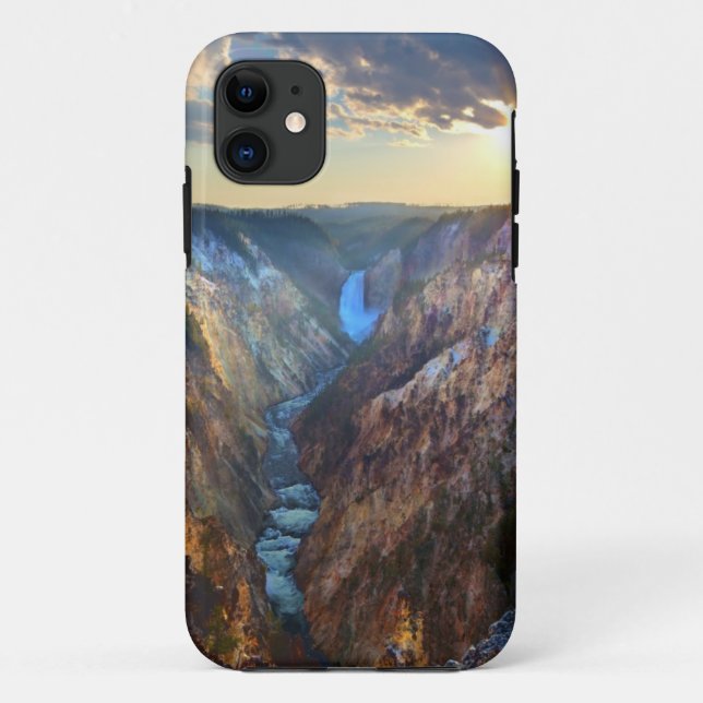 Capa Para iPhone 11 Abaixe quedas do ponto do artista (Verso)