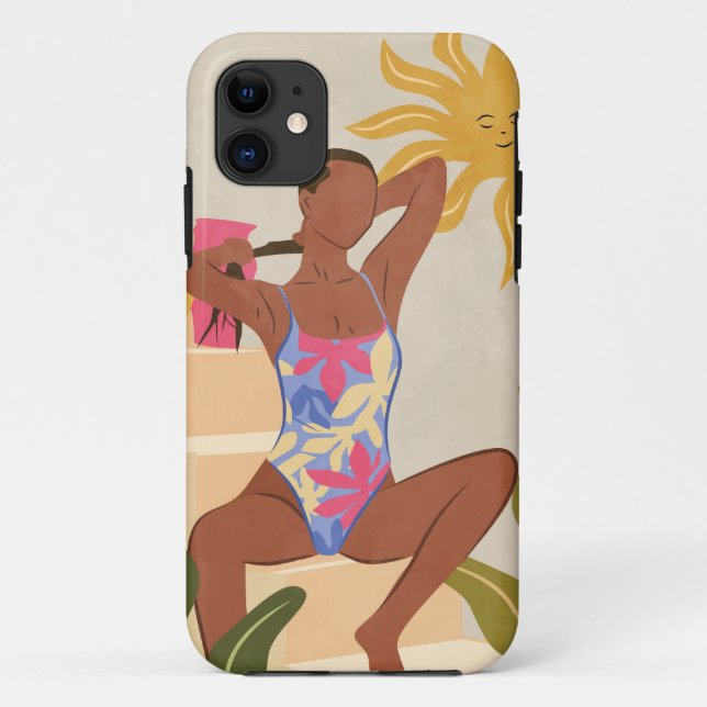 Capa Para iPhone 11 Abaixo do Sol Sorridente (Verso)