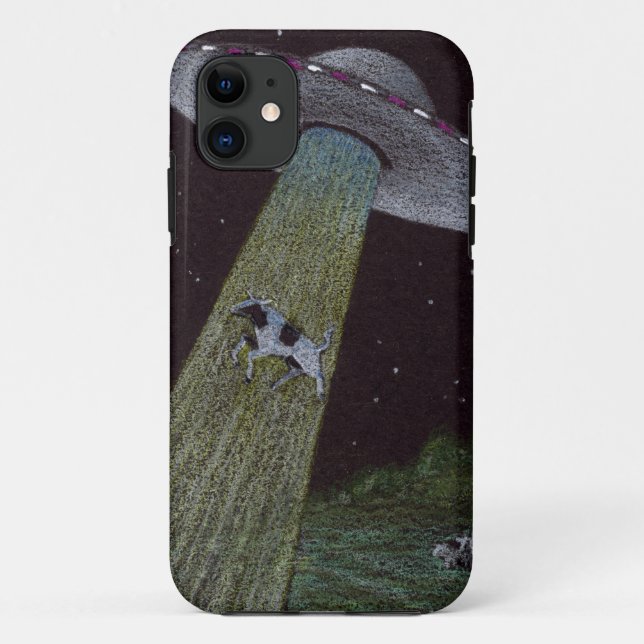 Capa Para iPhone 11 Abdução de alienígenas (Verso)