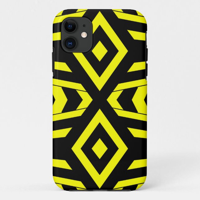 Capa Para iPhone 11 Abelha Geométrica (Verso)