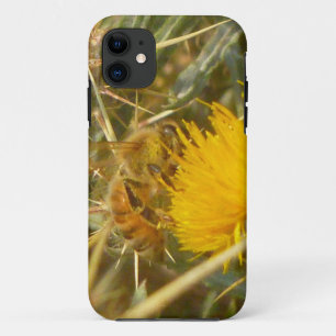 Capa Para iPhone 11 Abelhas e Estrelas (Centaurea solstitialis)