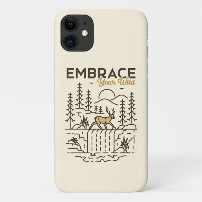Capa Para iPhone 11 Abrace sua natureza (Verso)