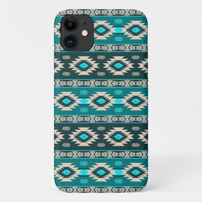 Capa Para iPhone 11 Abstract Ethnic Geometric Southwestrn (Verso)
