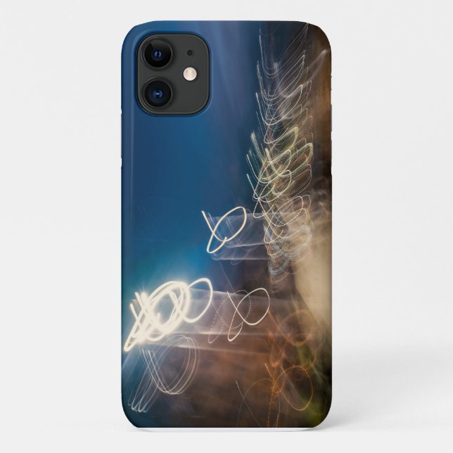 Capa Para iPhone 11 Abstract Intentional Camera Movement Night Light T (Verso)