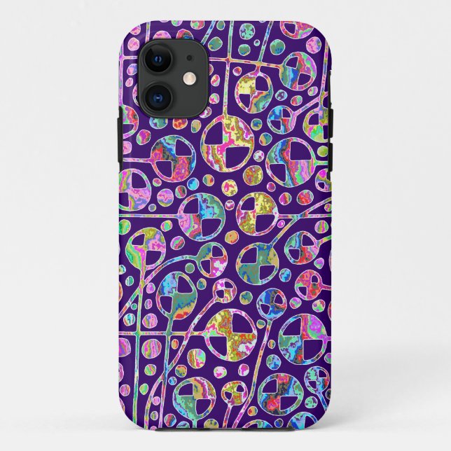 Capa Para iPhone 11 Abstrato 130112 v4 (Verso)