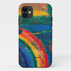 Capa Para iPhone 11 Abstrato arco-íris