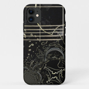 Capa Para iPhone 11 Abstrato Art Black