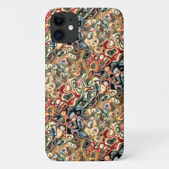 Capa Para iPhone 11 Abstrato Art iPhone 11 Case (Verso)