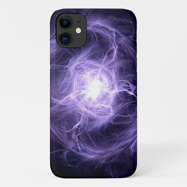 Capa Para iPhone 11 Abstrato Aura: Formulário Energético Kirlian (Verso)