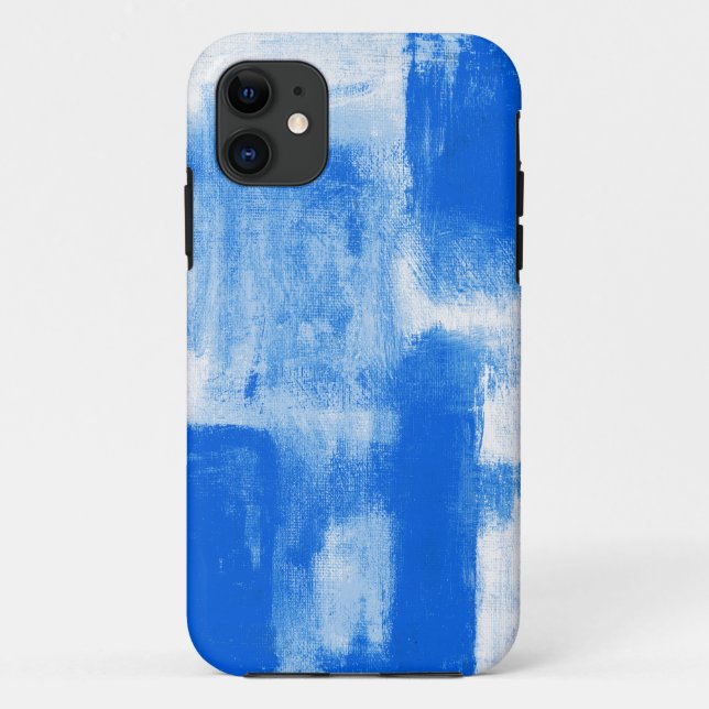 Capa Para iPhone 11 Abstrato azul (Verso)